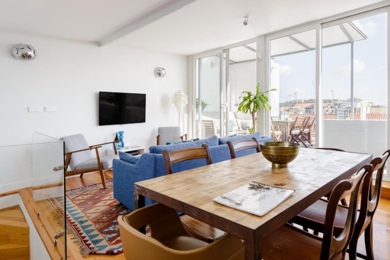 Amazing Rooftop Terrace With River And Historic City View 4 Bedrooms 4 Bathrooms Ac 19Th Century Building Chiado Lissabon Exterior foto