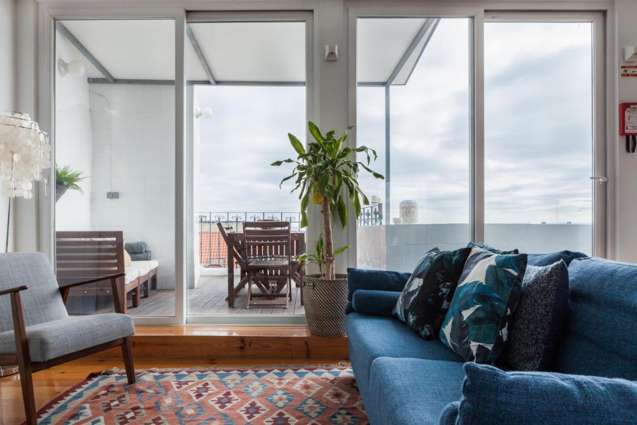 Amazing Rooftop Terrace With River And Historic City View 4 Bedrooms 4 Bathrooms Ac 19Th Century Building Chiado Lissabon Exterior foto