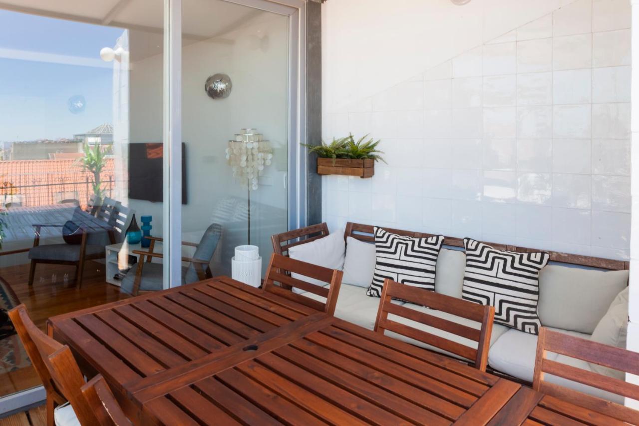 Amazing Rooftop Terrace With River And Historic City View 4 Bedrooms 4 Bathrooms Ac 19Th Century Building Chiado Lissabon Exterior foto