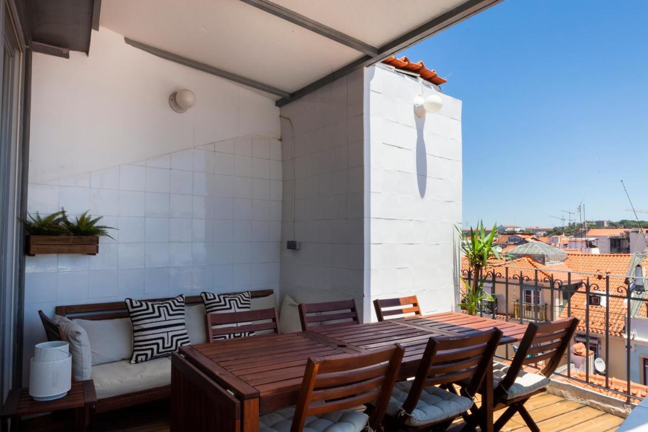 Amazing Rooftop Terrace With River And Historic City View 4 Bedrooms 4 Bathrooms Ac 19Th Century Building Chiado Lissabon Exterior foto